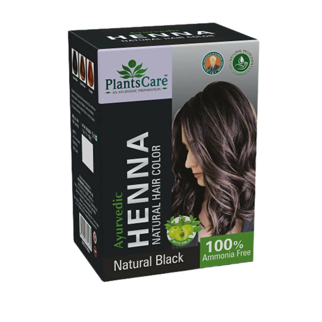 Plants Care Ayurvedic Henna Natural Hair Color Black - Mytrendzcart