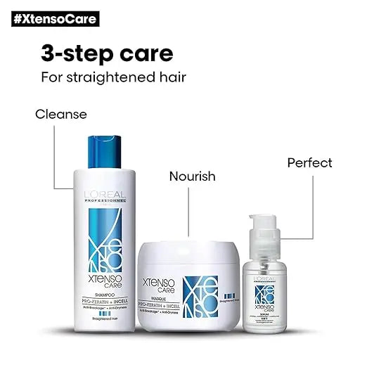 L'Oréal Professionnel Xtenso Care Shampoo For Straightened Hair, 250 ML |Shampoo for Starightened Hair|Shampoo with Pro Keratin & Incell Technology - Mytrendzcart