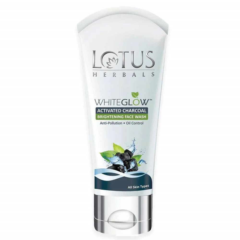 Lotus Herbals WhiteGlow Activated Charcoal Brightening Facewash -100 gm Mytrendzcart