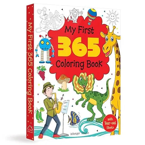 My First 365 Coloring Book Jumbo Coloring Book For Kids With Tear Out Sheets - Mytrendzcart