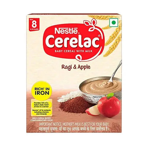 Nestle Cerelac Baby Cereal With Milk - Ragi & Apple -300 gm - Mytrendzcart