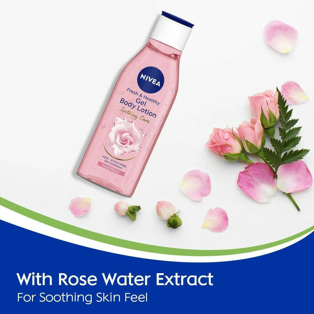 Nivea Fresh & Healthy Rose Water Gel Body Lotion Non Sticky Feel -75 ml Mytrendzcart