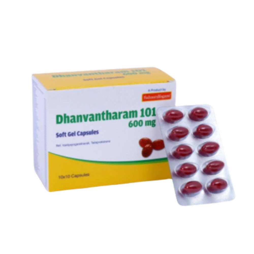 Sahasrayogam Dhanvantaram 101 Avartita Softgel Capsules - Mytrendzcart