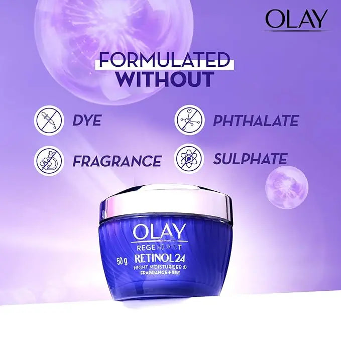 Olay Retinol Kit for Overnight Repair | Retinol Cream with Free Cleanser | Plumper, Younger looking Skin | 24h Hydration | Fragrance Free | Normal, Oily, Dry,Combination Skin | Paraben & Sulphate Free | Pack of 2 - Mytrendzcart