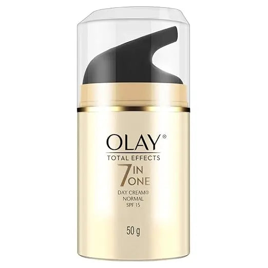 Olay Total Effects Day Cream with SPF 15 | Fights 7 Signs of Ageing | With Niacinamide and Green Tea Extracts | Normal, Oily, Dry, Combination Skin | 50g - Mytrendzcart