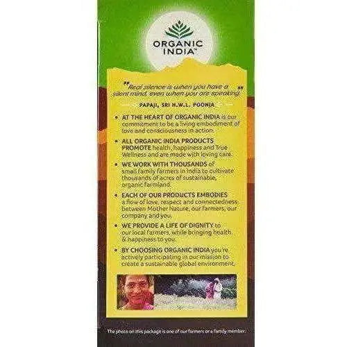 Organic India Tulsi Green Tea Lemon Ginger 25 Tea Bags - Mytrendzcart