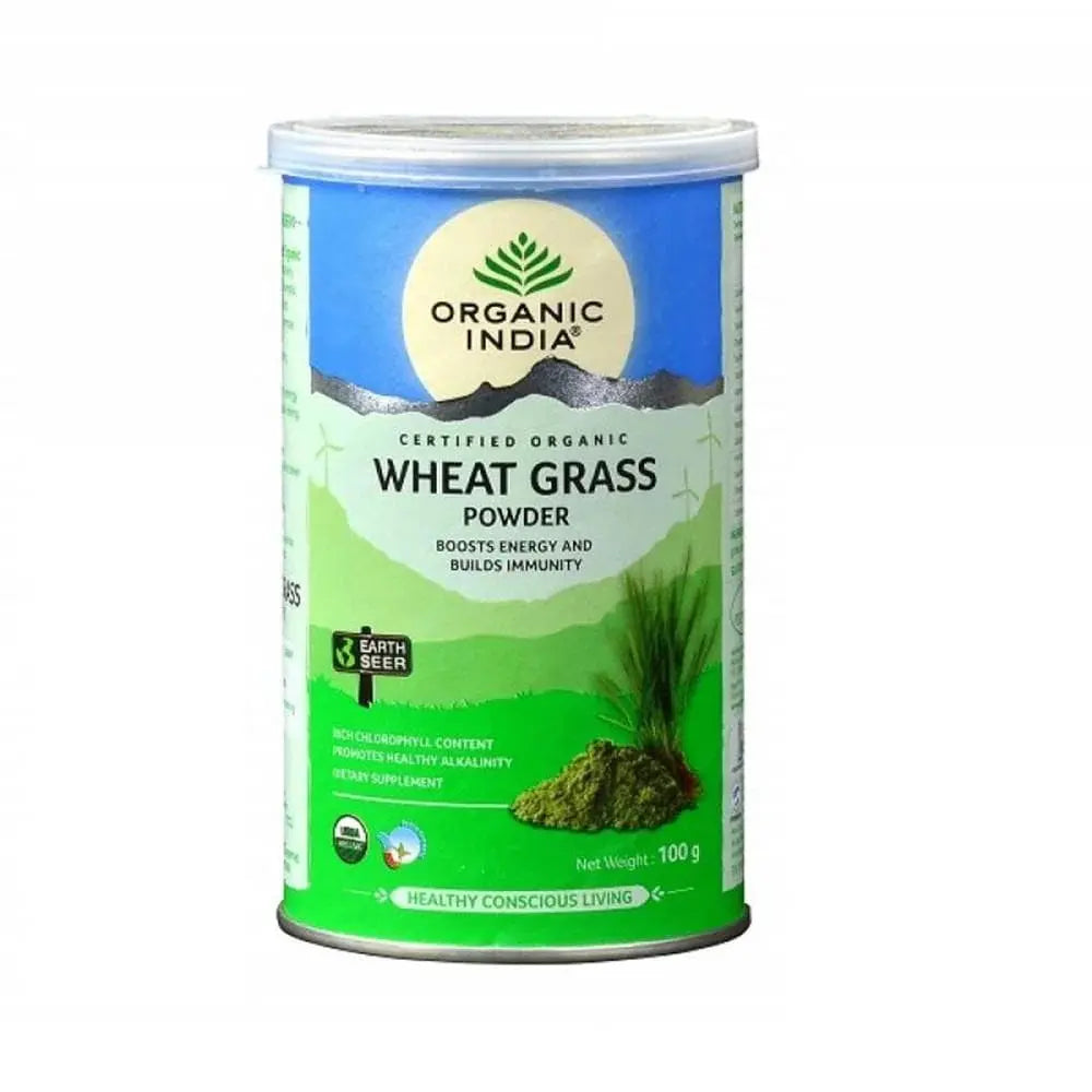 Organic India Wheat Grass Powder - 100 Gm -100 gm - Mytrendzcart