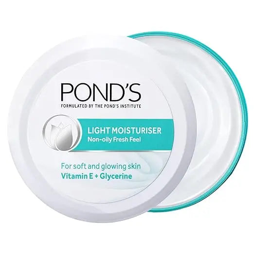POND'S Light Moisturiser, Non- Oily With Vitamin E And Glycerine, For Soft And Glowing Skin, 250 ml - Mytrendzcart
