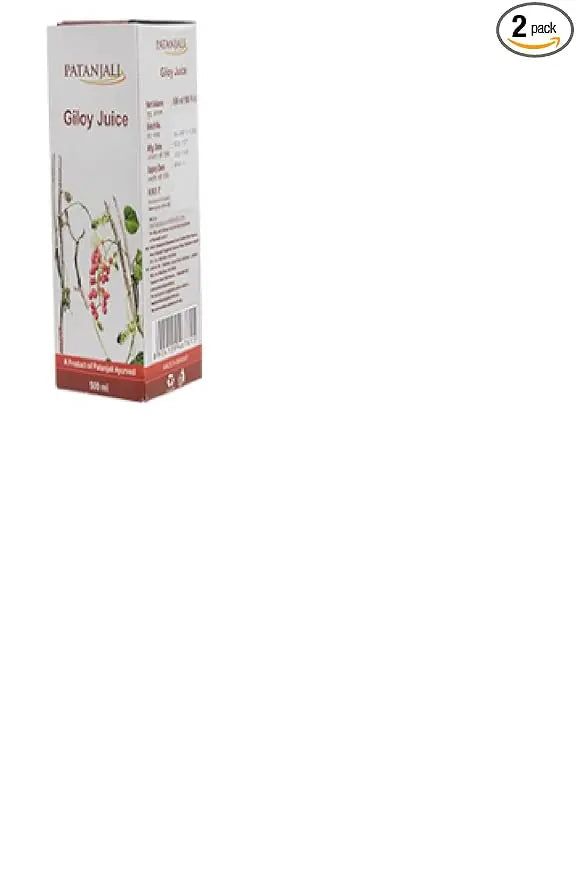 Patanjali Giloy Juice - Natural Immunity Booster - 500ml, Pack of 2 - Mytrendzcart