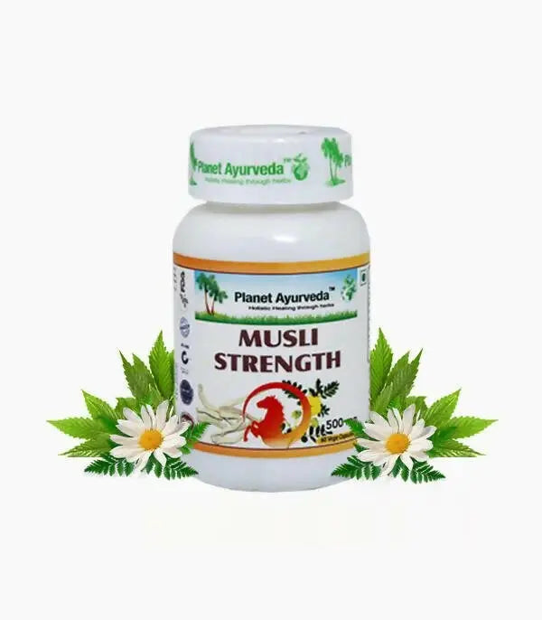 Planet Ayurveda Musli Strength capsules - Mytrendzcart