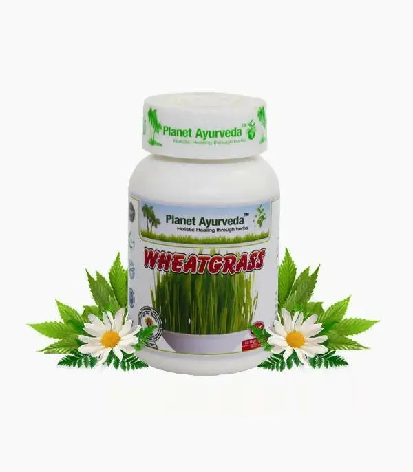 Planet Ayurveda Wheatgrass Capsules - Mytrendzcart