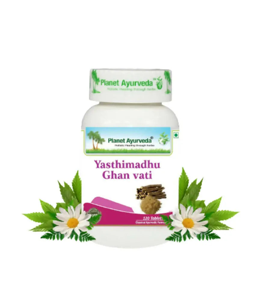 Planet Ayurveda Yasthimadhu Ghan Vati - Mytrendzcart