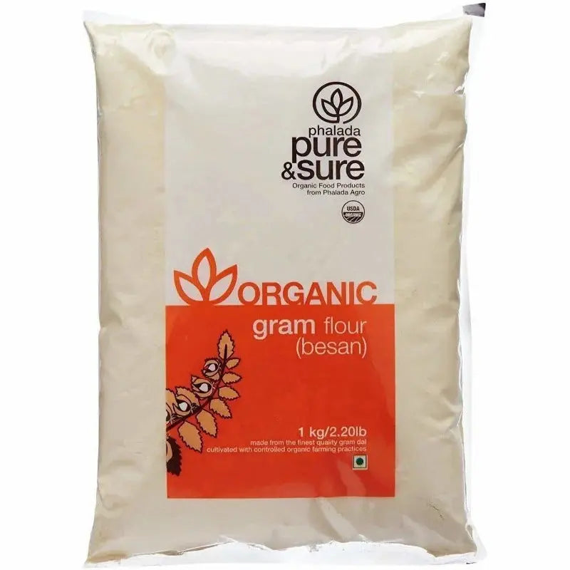 Pure and Sure Organic Gram Flour (Besan) -500 gm - Mytrendzcart