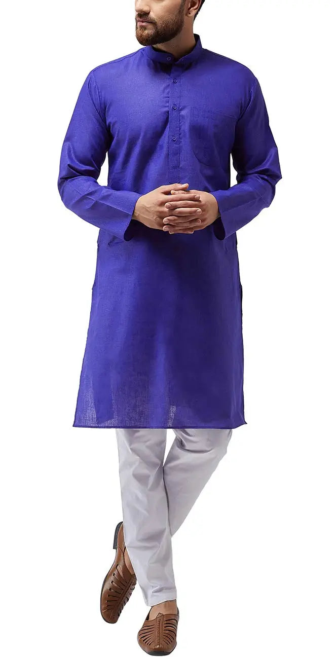 SOJANYA (Since 1958, Men's Cotton Blend ONLY Long Kurta - Mytrendzcart
