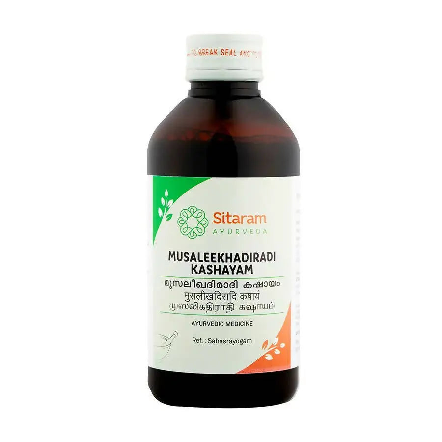 Sitaram Ayurveda Musaleekhadiradi Kashayam - Mytrendzcart