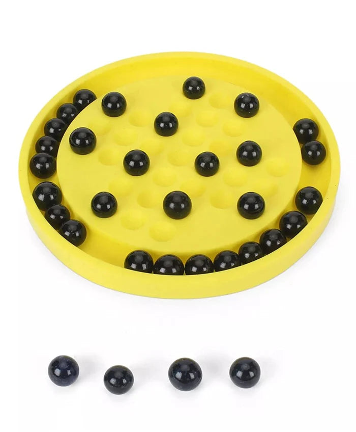 TOYZTREND Mind Challenging and Brain Development Brainvita Mini for Kids with 33 Glass Marbles Mytrendzcart