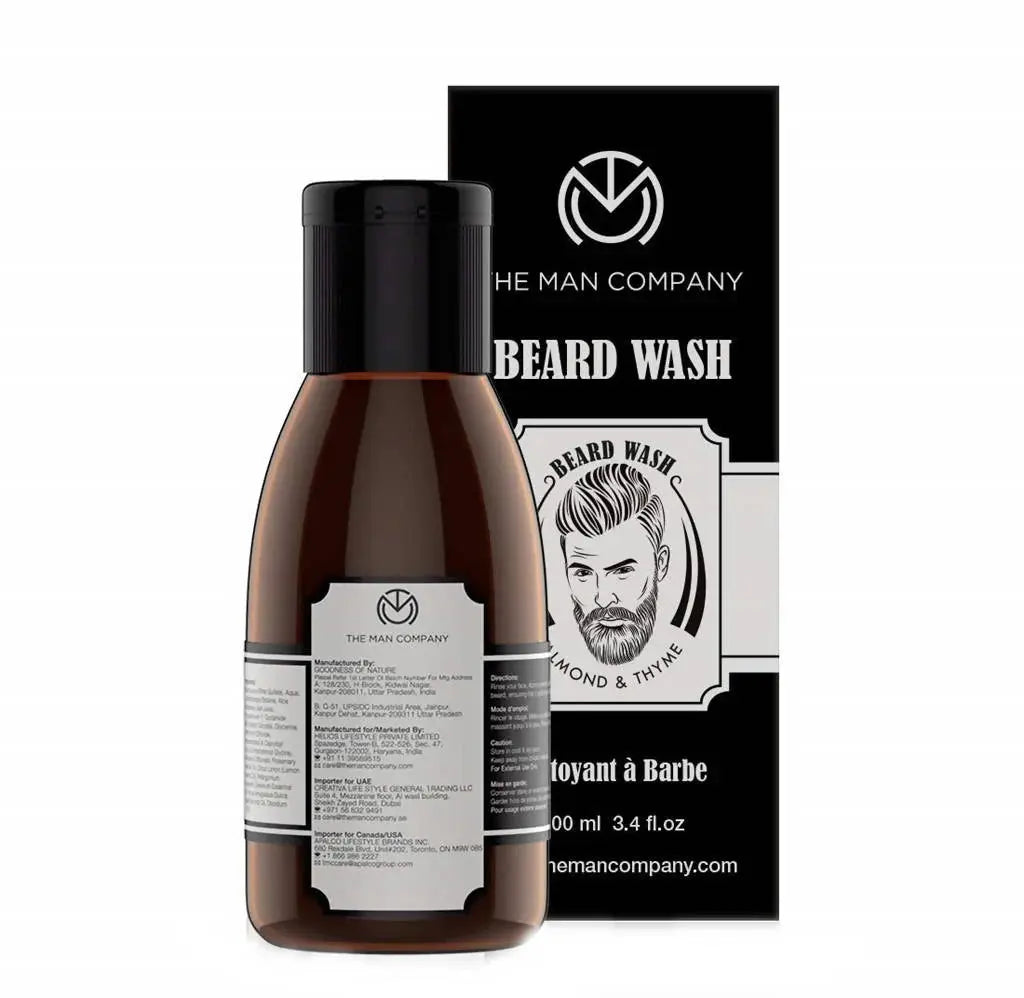 The Man Company Beard Wash With Almond & Thyme -100 ml - Mytrendzcart