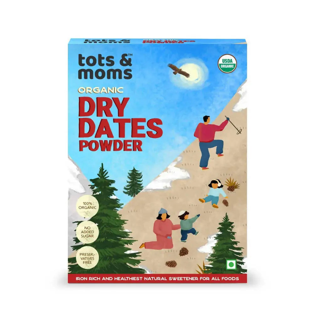 Tots and Moms Organic Dry Dates Powder -200 gm - Mytrendzcart