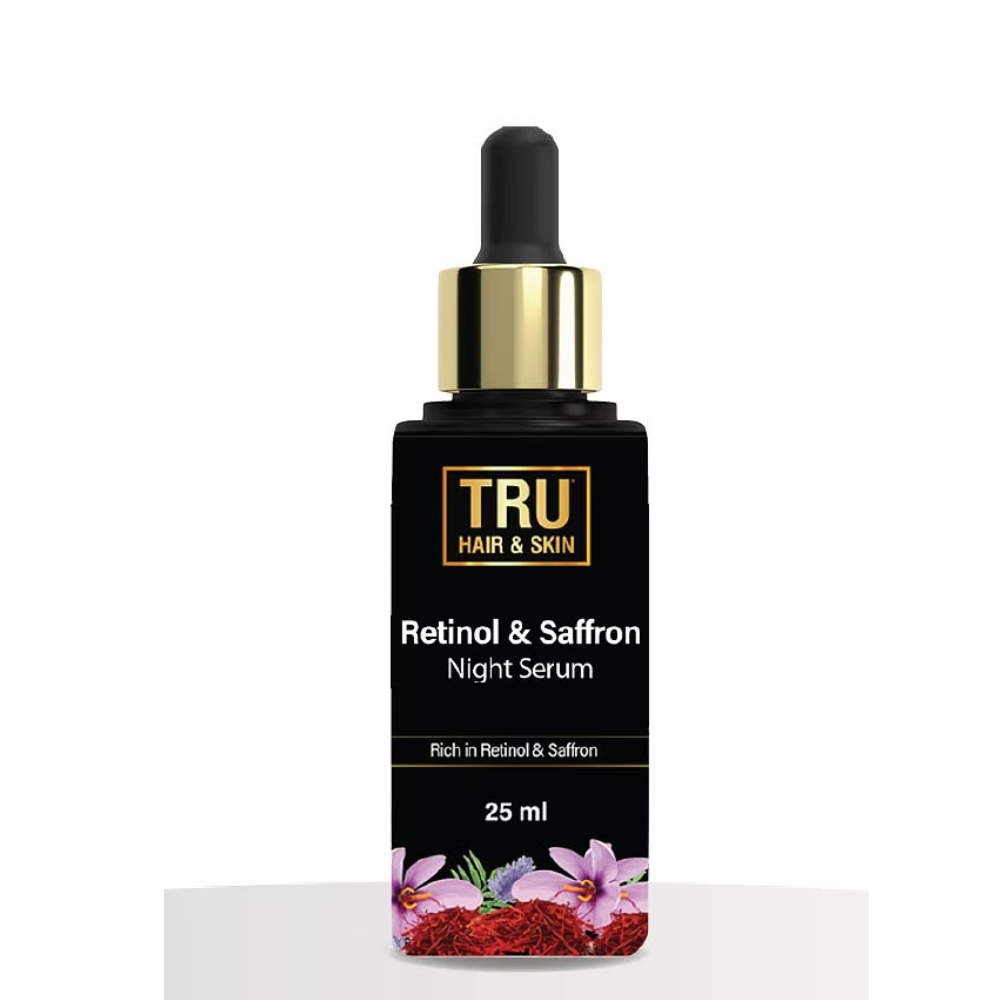 Tru Hair & Skin Retinol & Saffron Night Serum - Mytrendzcart