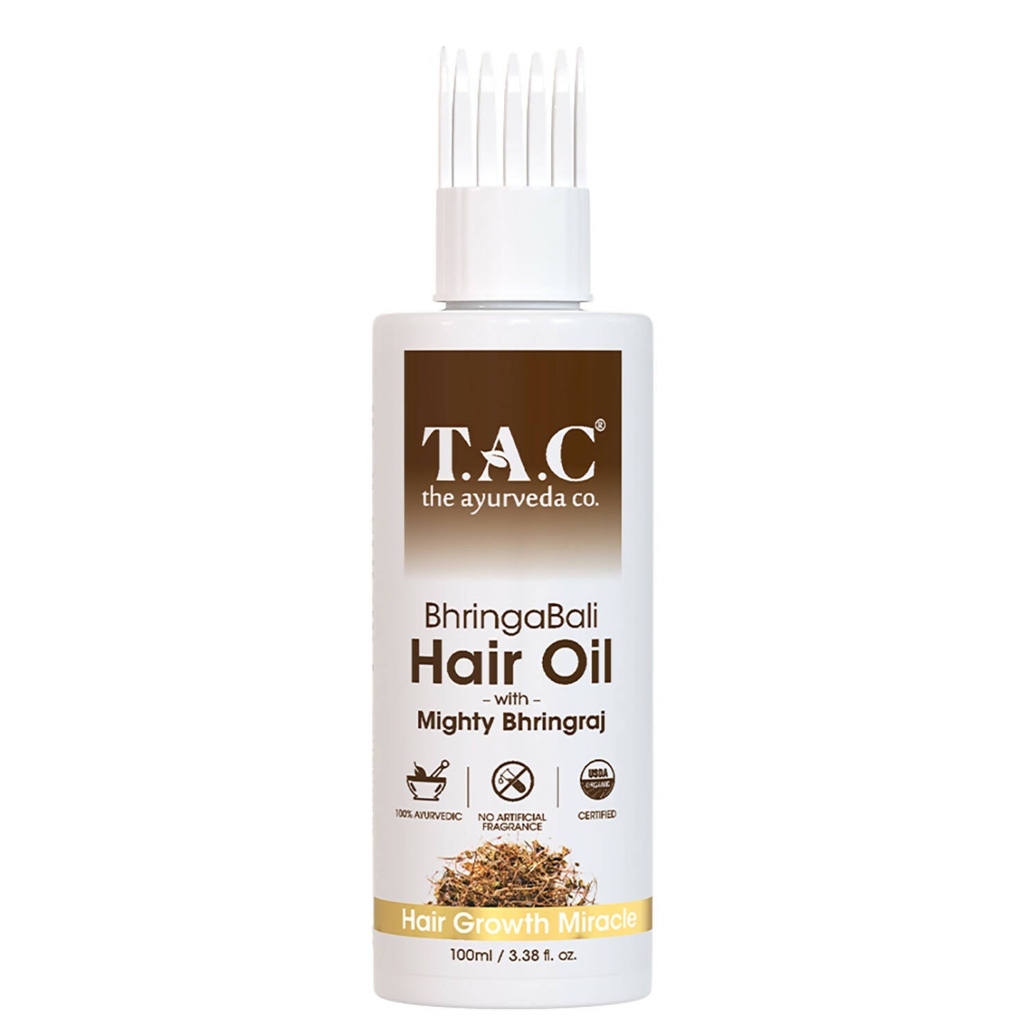 TAC - The Ayurveda Co. Bhringabali Hair Oil for Hairfall Control & Hair Growth with Bhringraj & Amla - Mytrendzcart