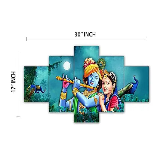 WOOLLY CRAFT Set of Five Framed Painting for Wall Decoration, 3D Paintings for Home Decoration, Paintings for Living Room, Bedroom Big Size (75 X 43 CM) G4 - Mytrendzcart