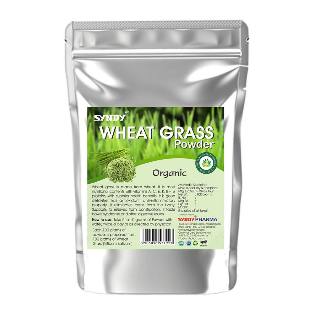 Syndy Pharma Organic Wheat Grass Powder - Mytrendzcart