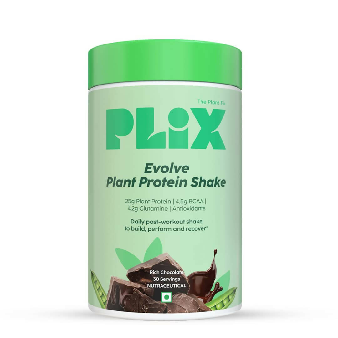 PLIX The Plant Fix Evolve Plant Protein Shake Powder - Chocolate - Mytrendzcart