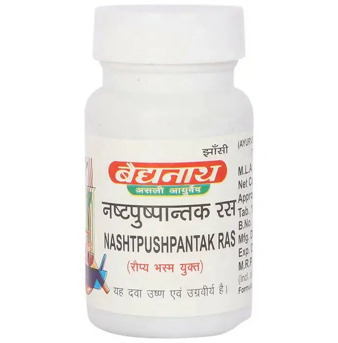 Baidyanath Jhansi Nashtpushpantak Ras Tablets - Mytrendzcart