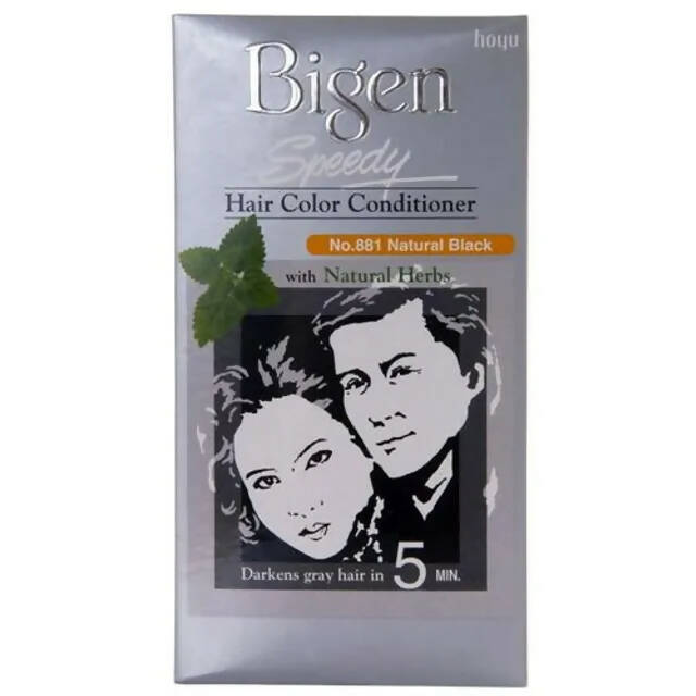 Bigen Hair Colour Conditioner - Natural Black, No. 881 - Mytrendzcart