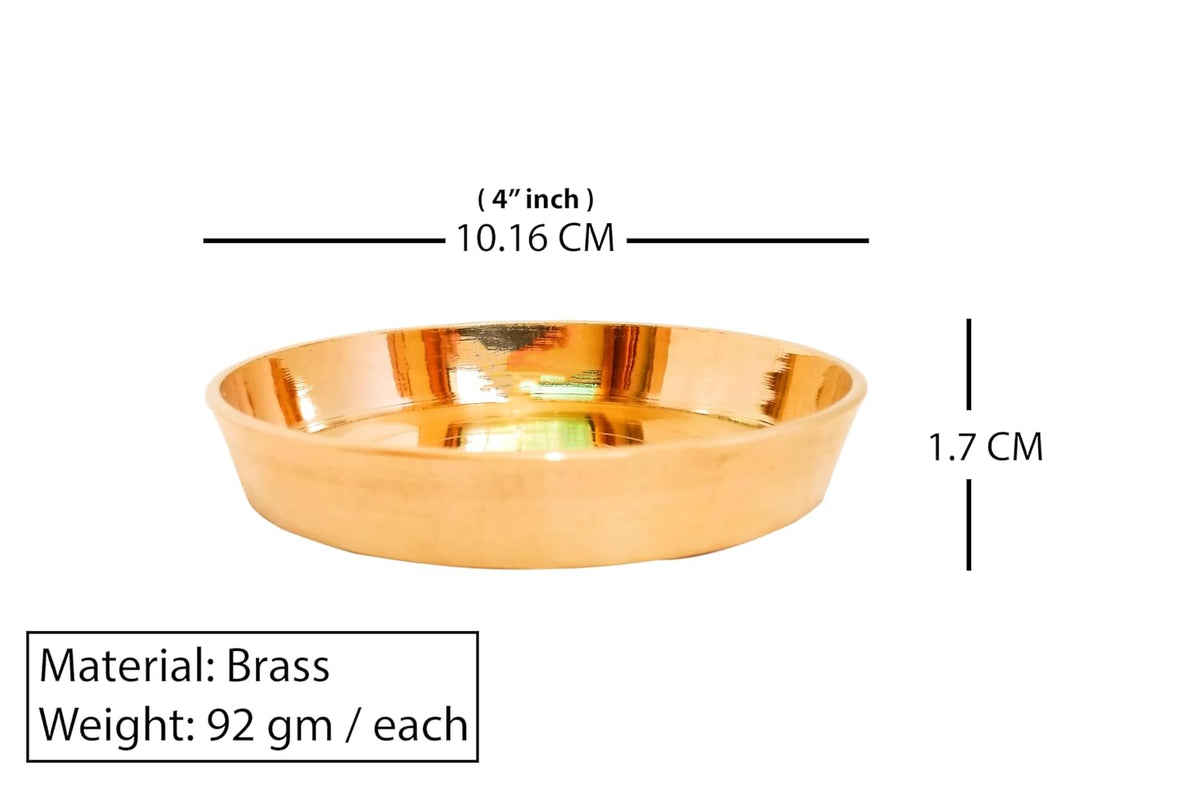 Brass Bhog Prasad Plates