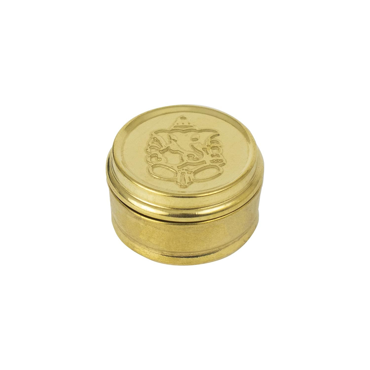 Brass Kumkum Dabbi (Pack of 5)