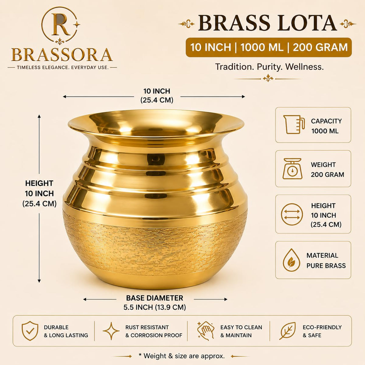 Brass Lota Kalash