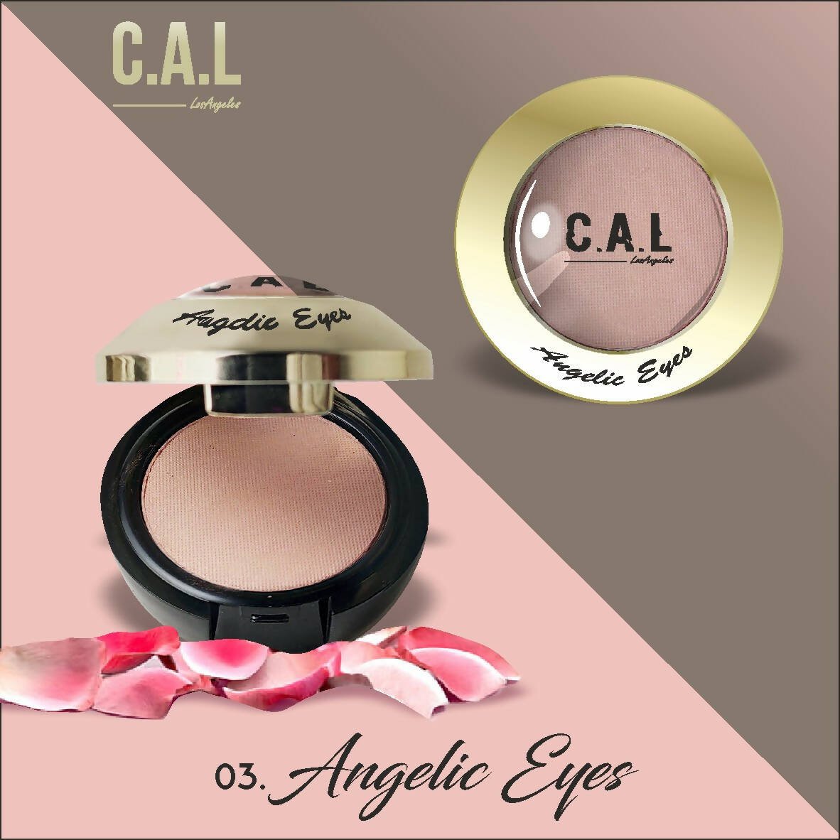 CAL Los Angeles Angelic Eye Shadow (Single Eyes) 03 - Brown - Mytrendzcart