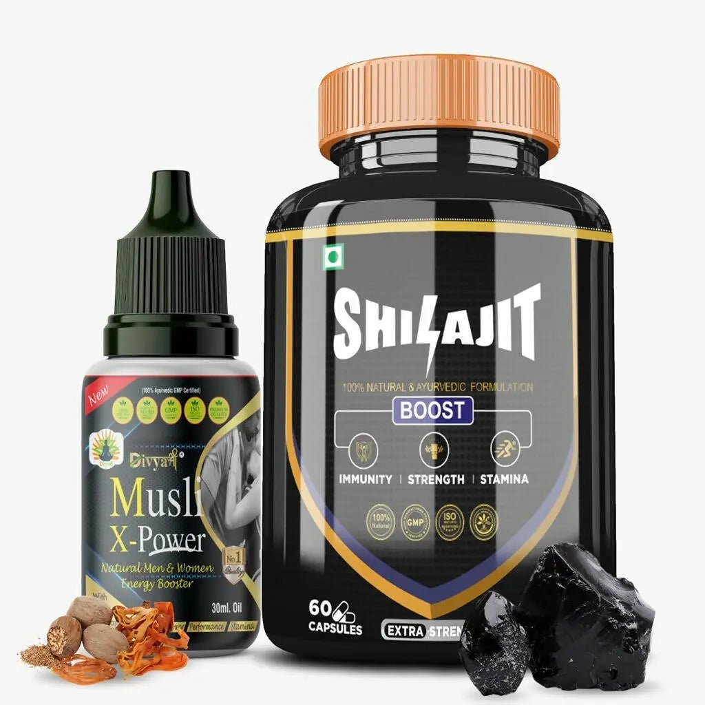Divya Shree SJ Capsule & Musli X - Power Oil Combo - Mytrendzcart