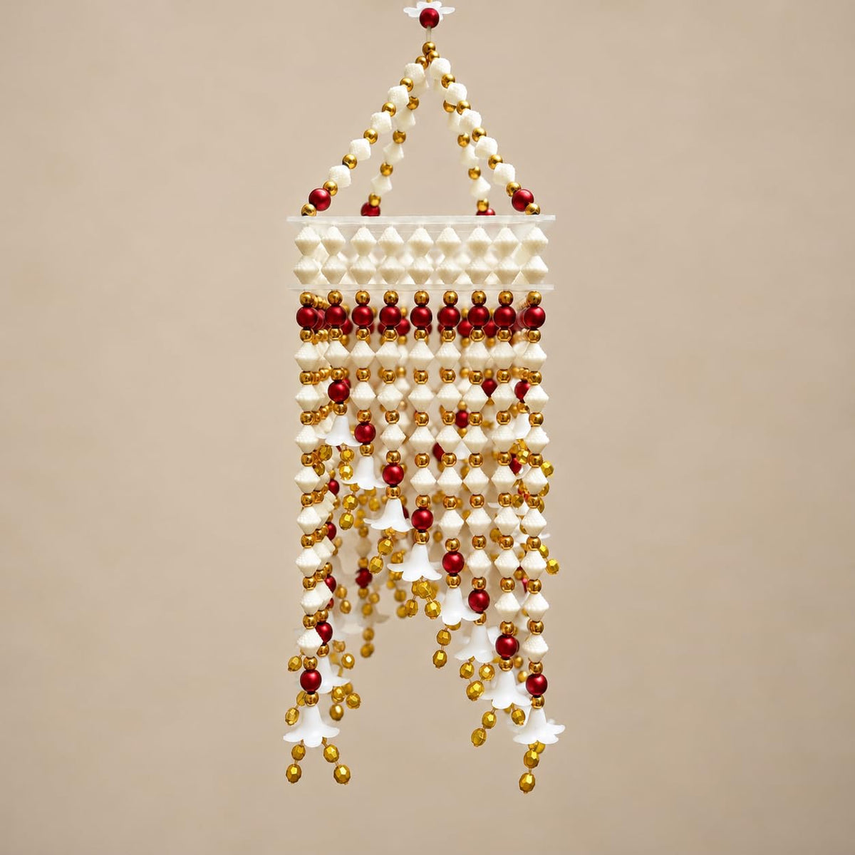 Diwali Pooja Gift Box, 12 Essentials (Brass Thali, Idols, Diya)
