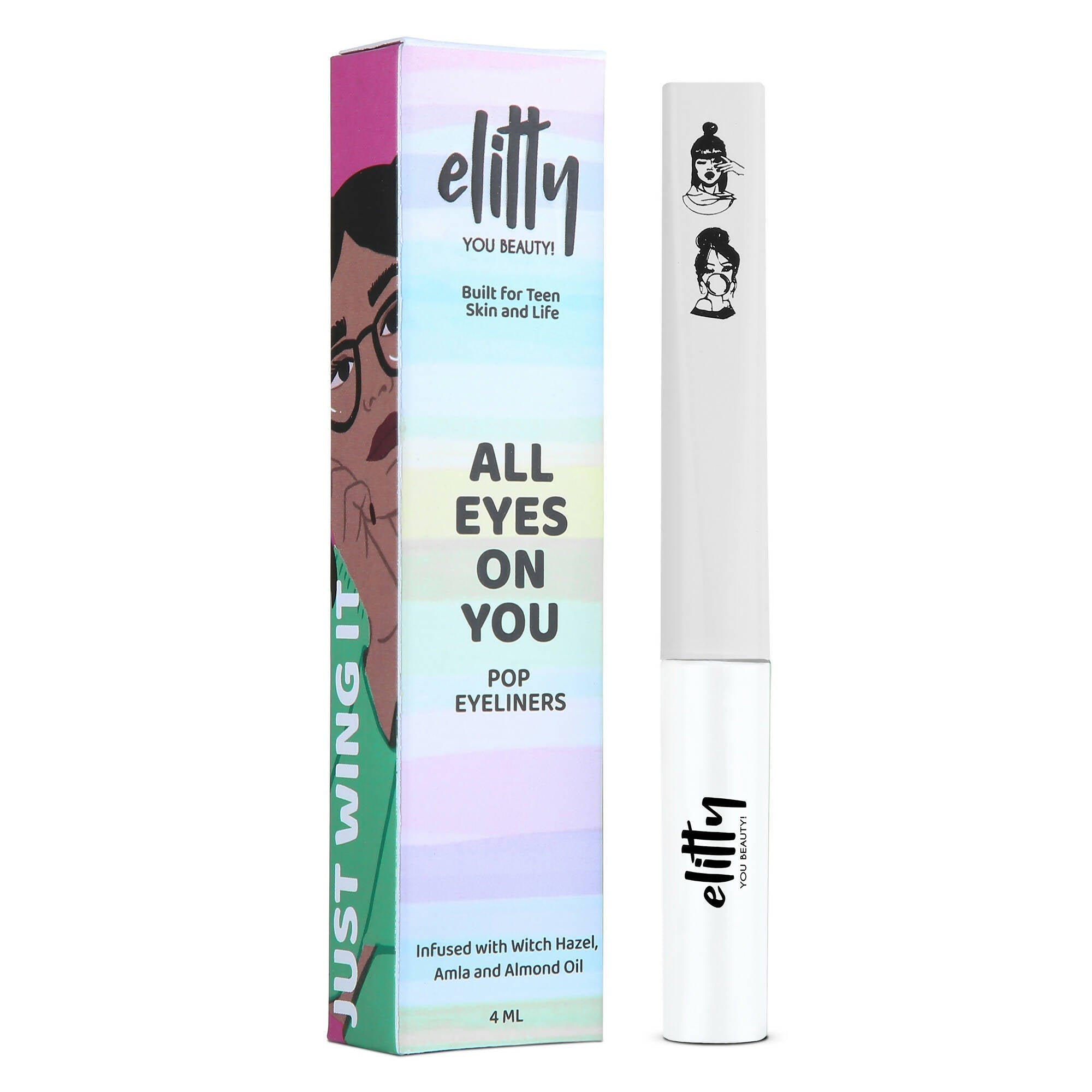 Elitty Eye Gotta Feeling - Pop Eyeliner Matte - Moon Child - White - Mytrendzcart