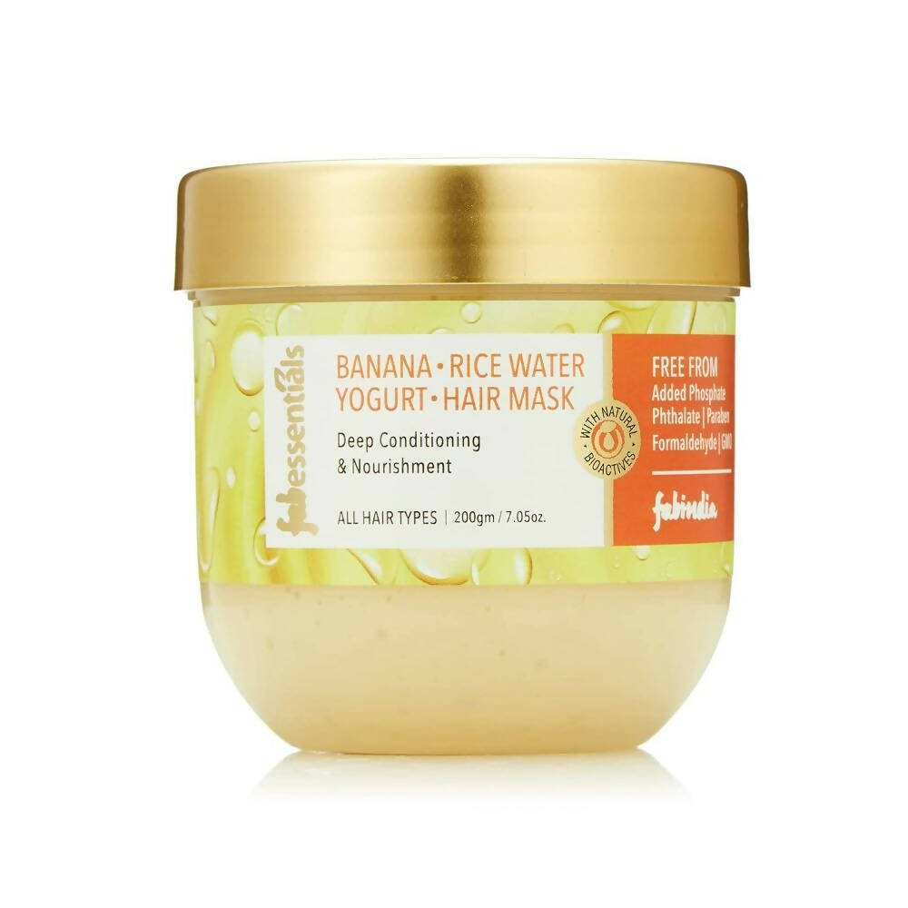 Fabessentials Banana Rice Water Yogurt Hair Mask - Mytrendzcart