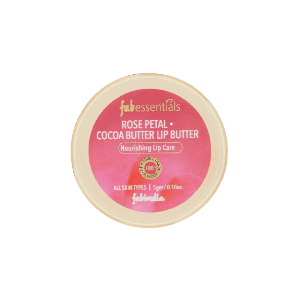 Fabessentials Rose Petal Cocoa Butter Lip Butter - Mytrendzcart