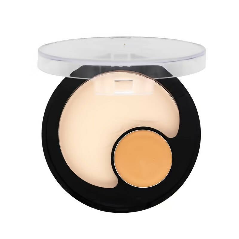 Fashion Colour 2 In 1 Compact Powder and Concealer - Shade 02 (Medium to Light) - Mytrendzcart