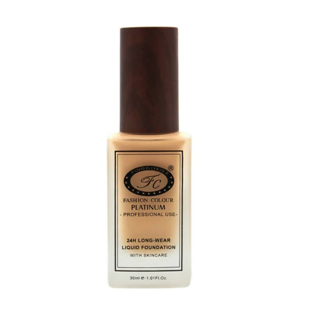 Fashion Colour 24HR Long Wear Liquid Foundation - Bronze (Dark Skin Tone) - Mytrendzcart