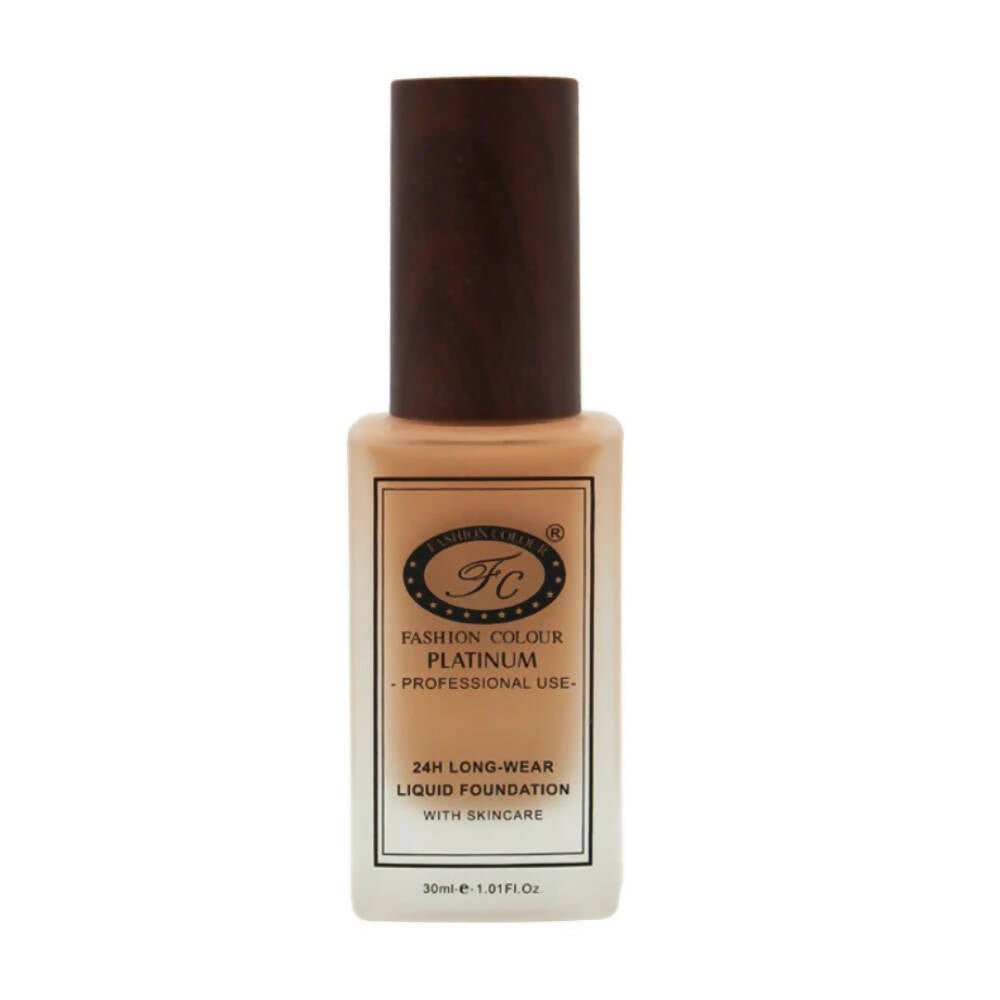 Fashion Colour 24HR Long Wear Liquid Foundation - Cocoa (Dark Skin Tone) - Mytrendzcart