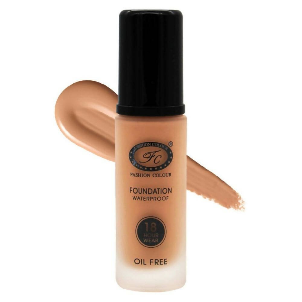 Fashion Colour Oil Free Waterproof Foundation - 02 Honny Bisque (Medium To Dark) - Mytrendzcart