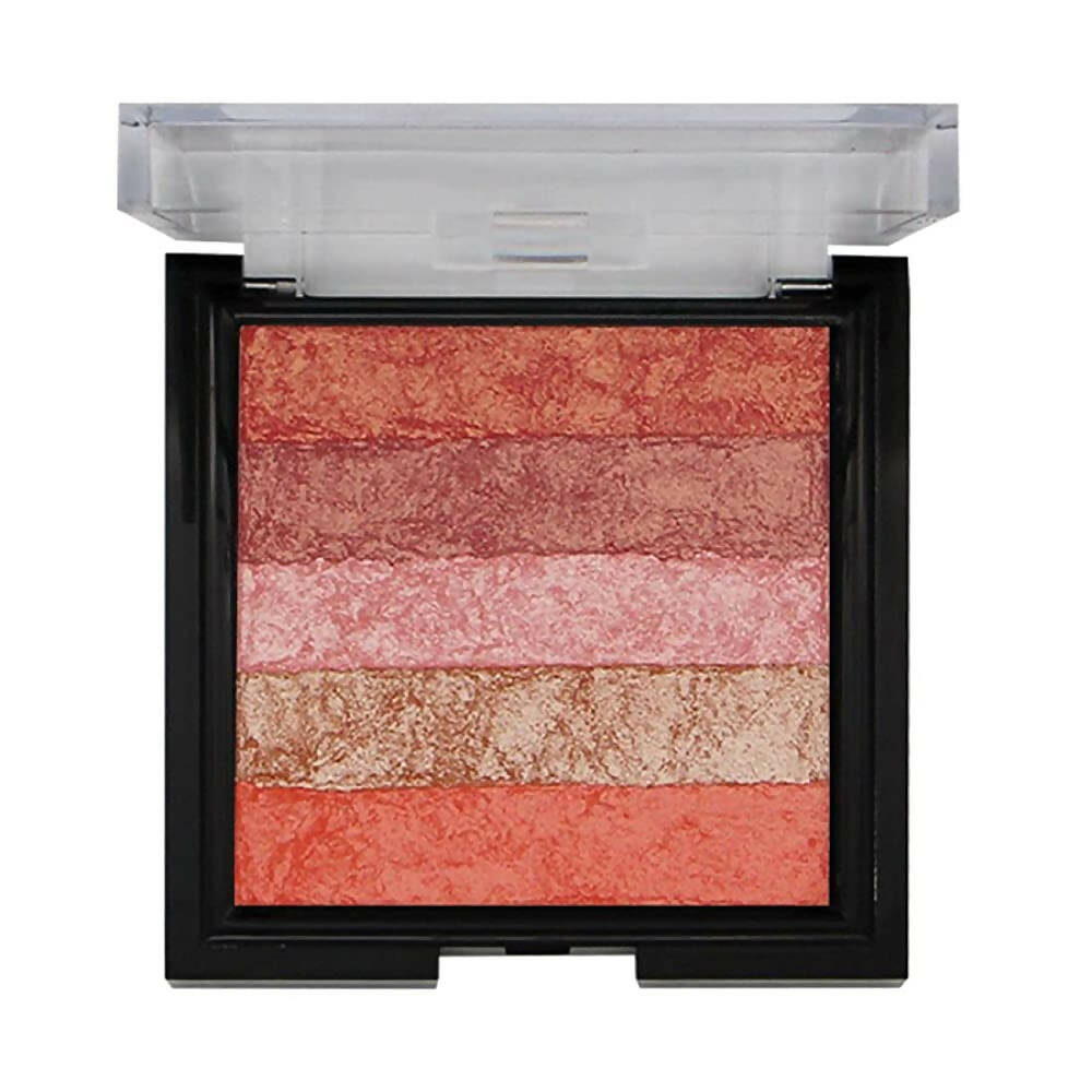 Fashion Colour Shimmer Brick & Blusher 2 in 1 Glow Bronzer Powder - Shade 03 (Medium To Fair) - Mytrendzcart