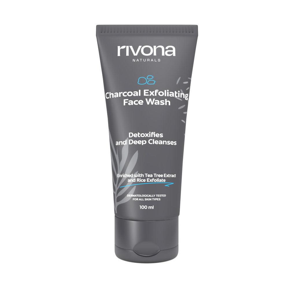 Rivona Naturals Charcoal Exfoliating Face Wash - Mytrendzcart