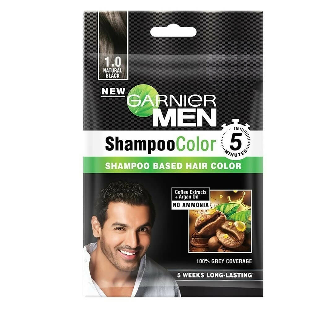 Garnier Men Shade 1 Shampoo Color - Natural Black - Mytrendzcart