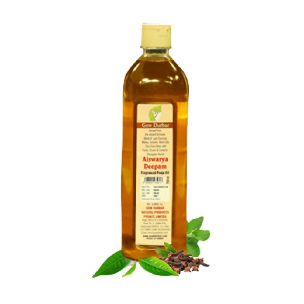 GowDurbar Aishwarya Deepam - Therapeutic Pooja Oil - Mytrendzcart