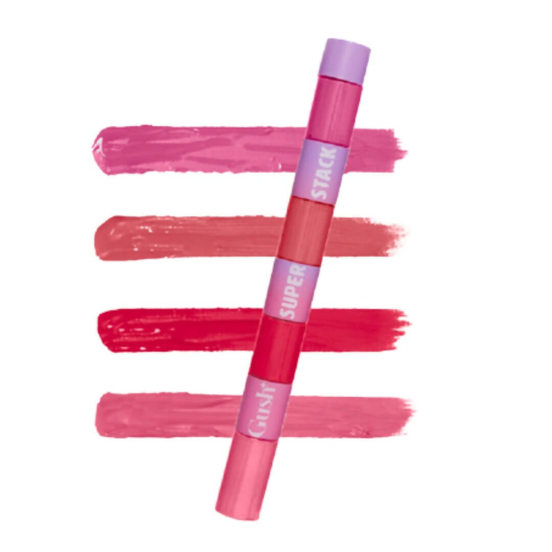 Gush Beauty Super Stack - Pink 4 - In - 1 - Liquid Lipstick - Mytrendzcart