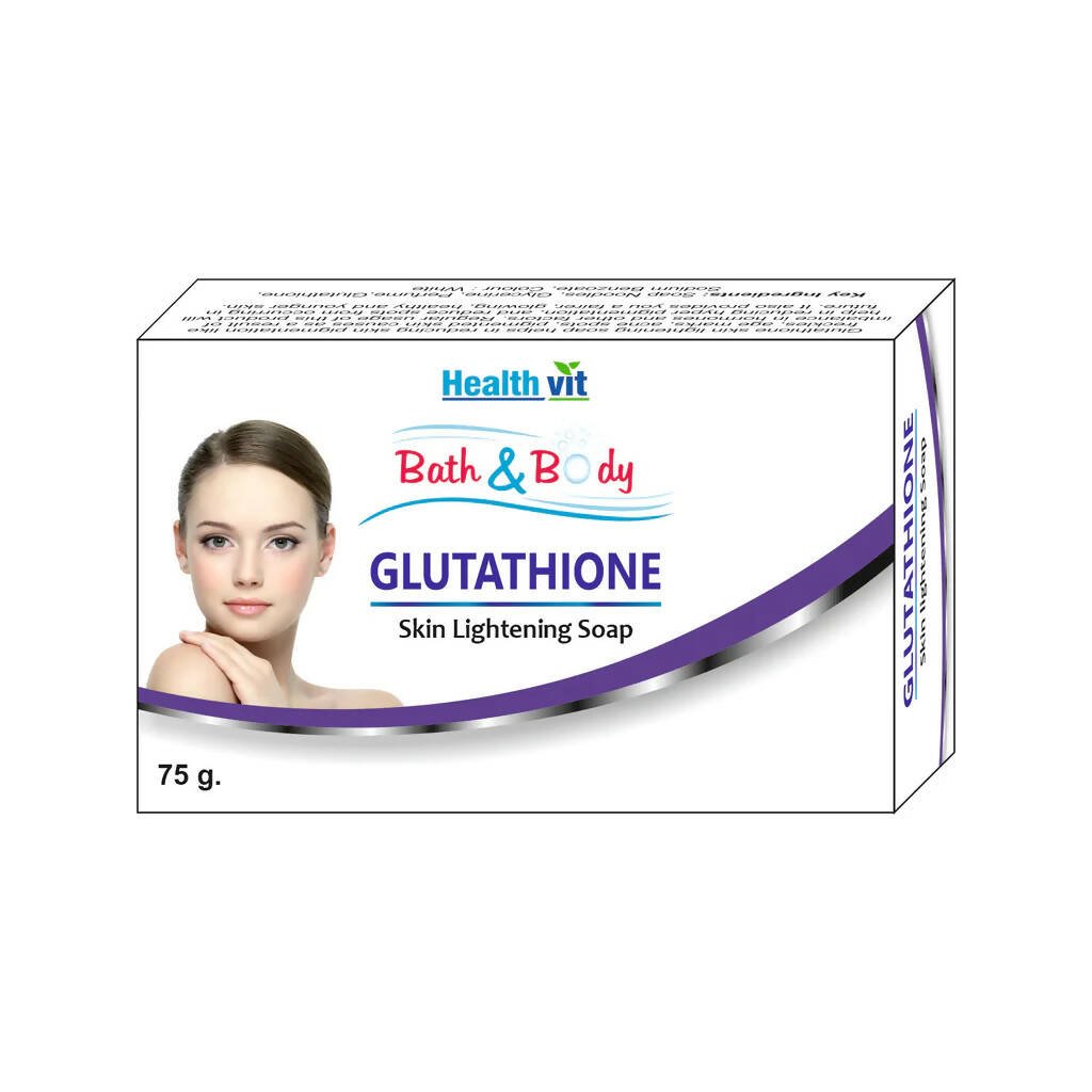 Healthvit Bath And Body Glutathione Skin Lightening Soap - Mytrendzcart