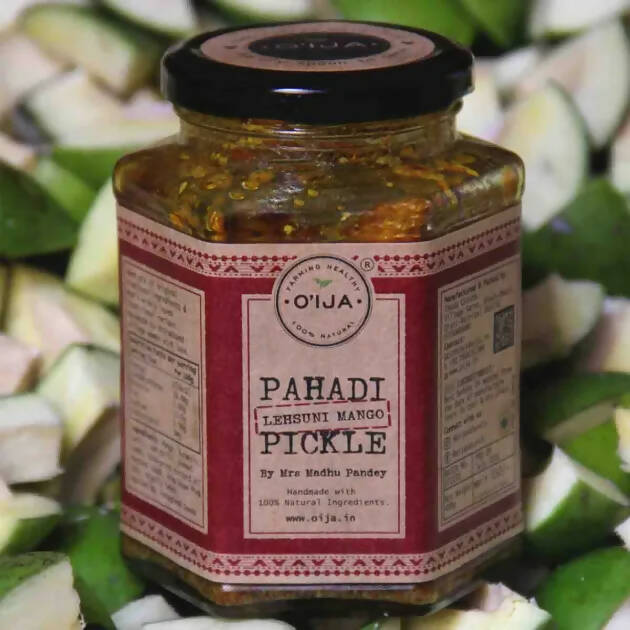 O'Ija Pahadi Lehsuni Mango Pickle - Mytrendzcart
