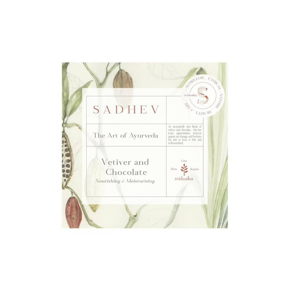 Sadhev Nourishing & Moisturizing Bathing Bar-Vetiver & Chocolate - Mytrendzcart